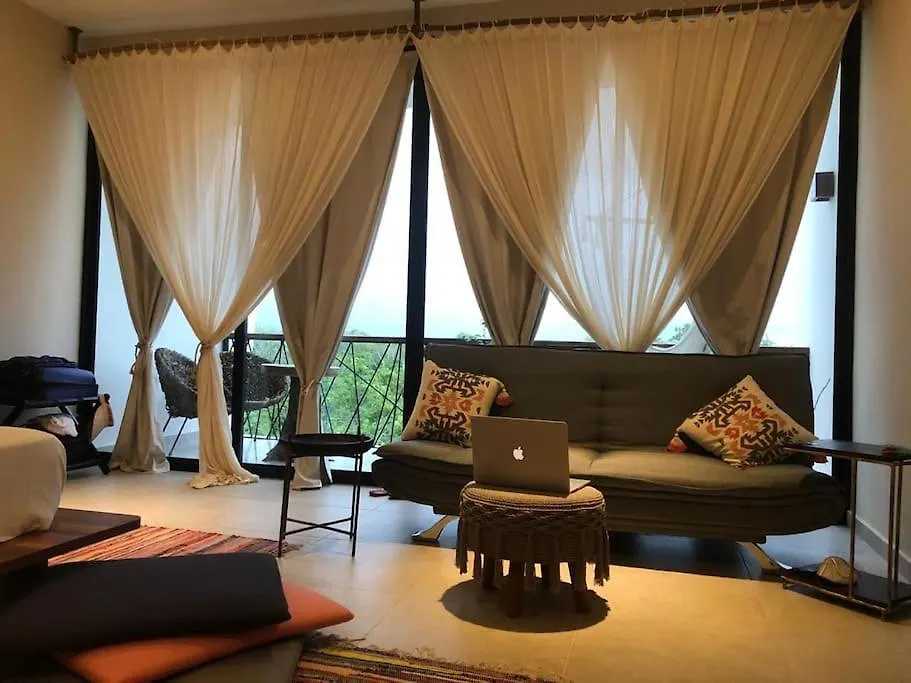 Near Beach+Jungle Views. King Bed+220 Megs+2 Bikes Tulum Apartmán