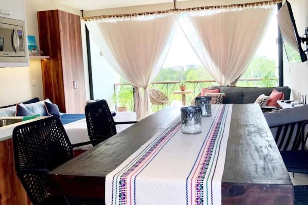 Apartmán Near Beach+Jungle Views. King Bed+220 Megs+2 Bikes Tulum